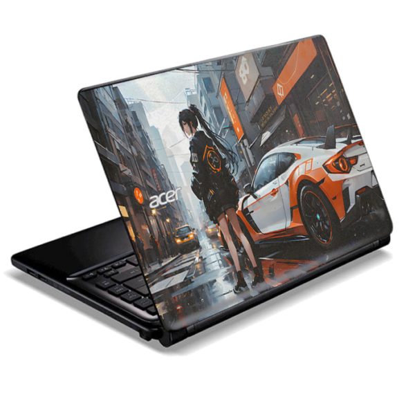 Acer Aspire E5 576G anime girl sports car skin