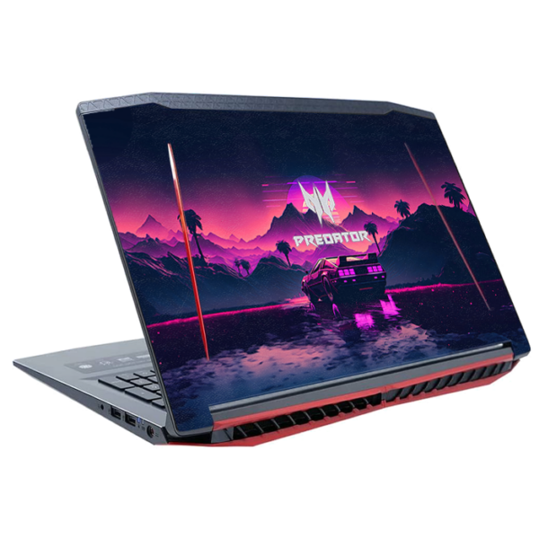 Acer G3 572 sports car mountains retrowave skin