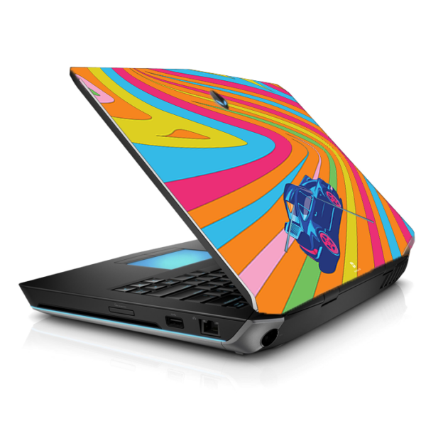 Alienware 14 P39G psychedelic porsche skin