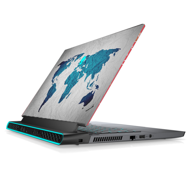 Alienware M14x R1 R2 map of the world skin