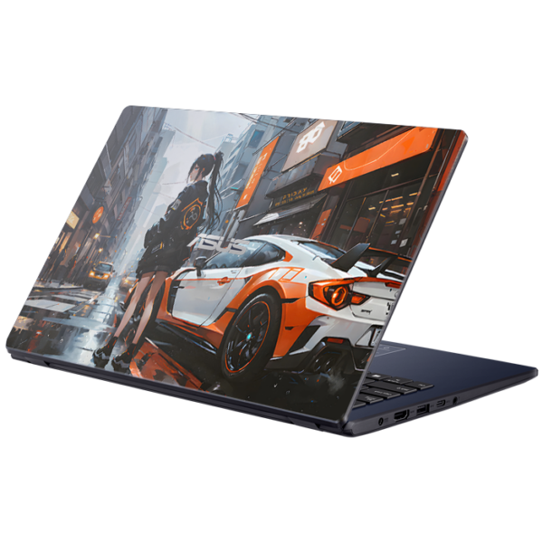 Asus A42j anime girl sports car skin