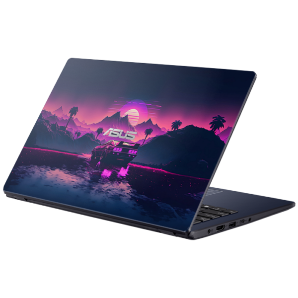 Asus ExpertBook L1400CD sports car mountains retrowave skin