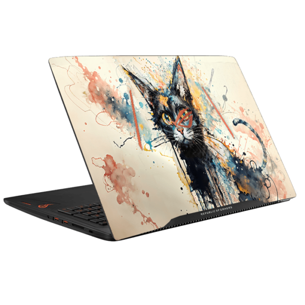 Asus ROG GL553V cat abstract skin