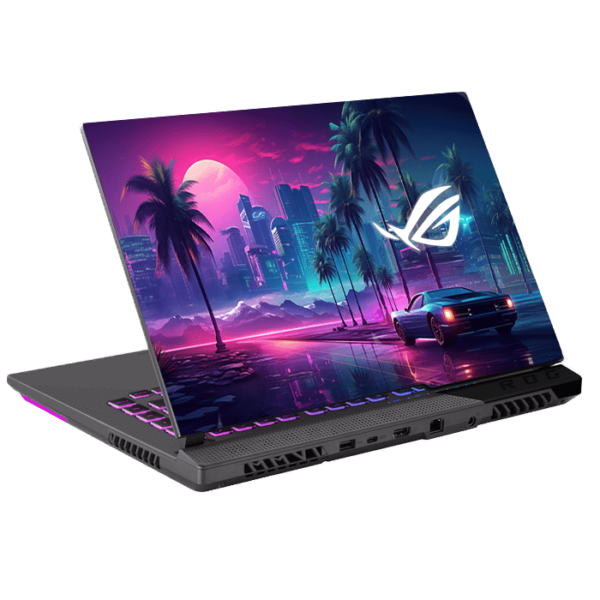 Asus ROG G531 G512 sunset synthwave sports car skin