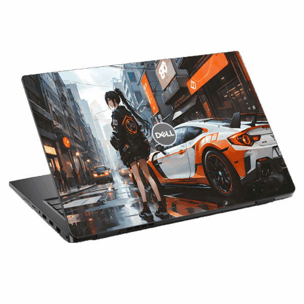 Dell XPS 15 9570 anime girl sports car skin