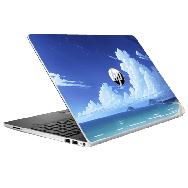 HP 1000 beach clouds skin