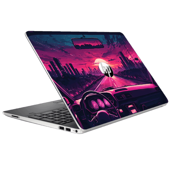 HP 14S DK1055AU road sunset car city skin