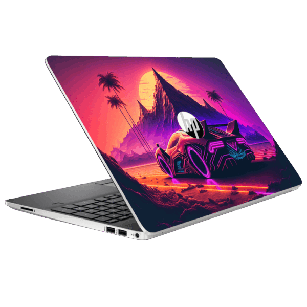HP Notebook 14 AM049TU sports car futuristic mountain skin